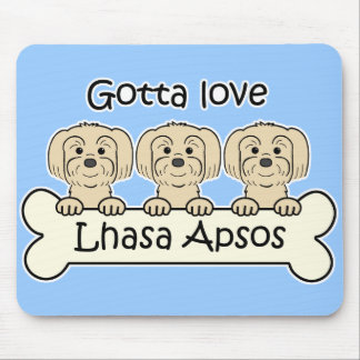 Three Lhasa Apsos Mouse Pad