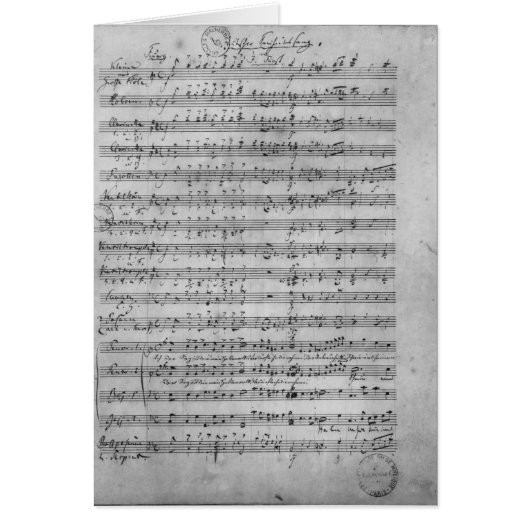 Three Lieder Cards (Front)
