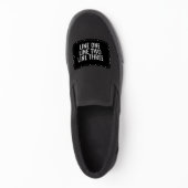 Three Lines of Custom Text - Black and White Patch (On Shoe Tip)