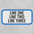 Three Lines of Custom Text - Black and White