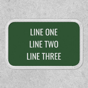 Three Lines of Custom Text Patch