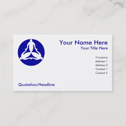 Three Linked People Business Card Template