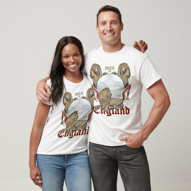 Three Lions English Football T-Shirt (Unisex)