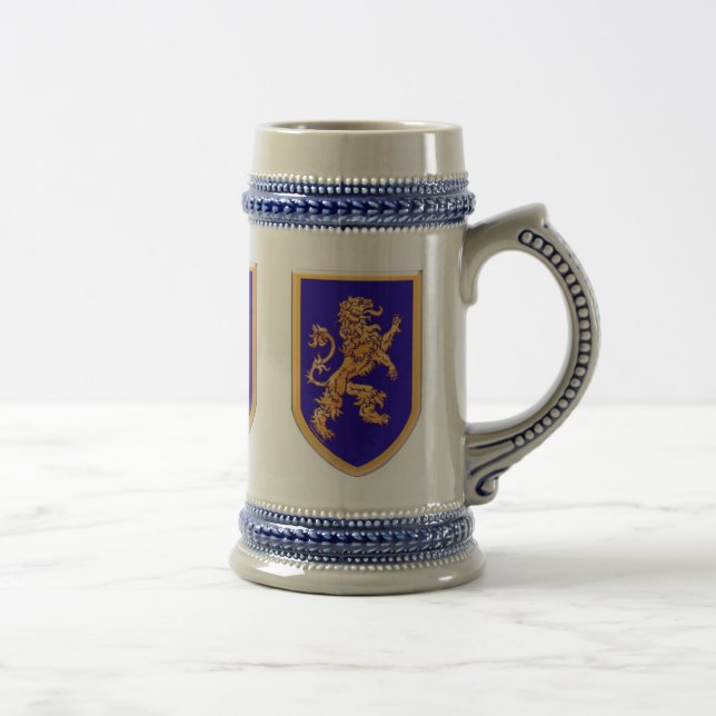 Three Lions on Blue Shields Beer Stein (Right)