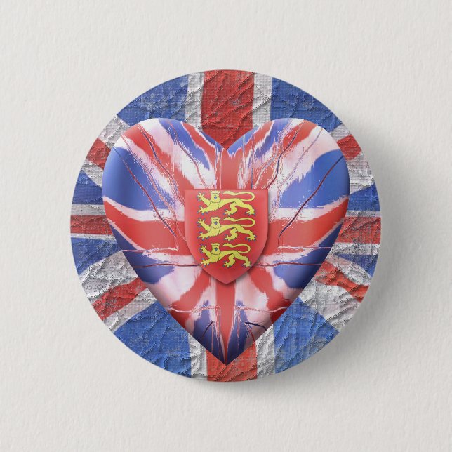 Three Lions Pinback Button (Front)