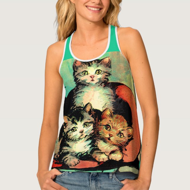 three litle kittens tank top (Front)