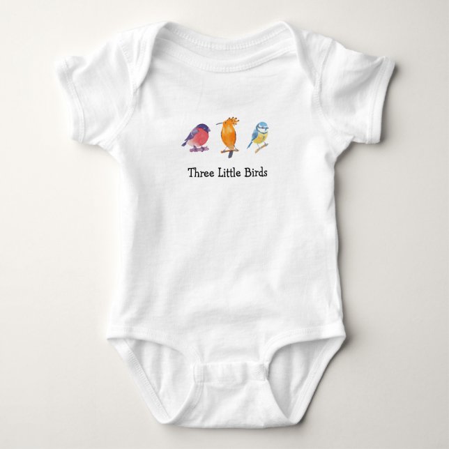 Three Little Birds Baby Bodysuit (Front)