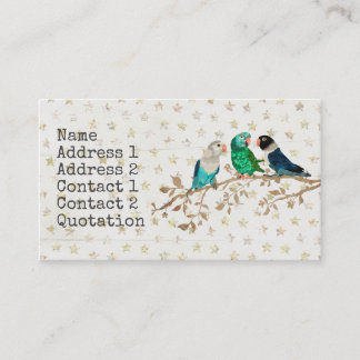 THREE LITTLE BIRDS Business Card