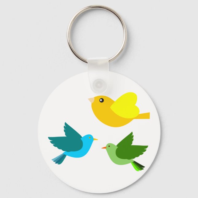 Three Little Birds Keychain (Front)