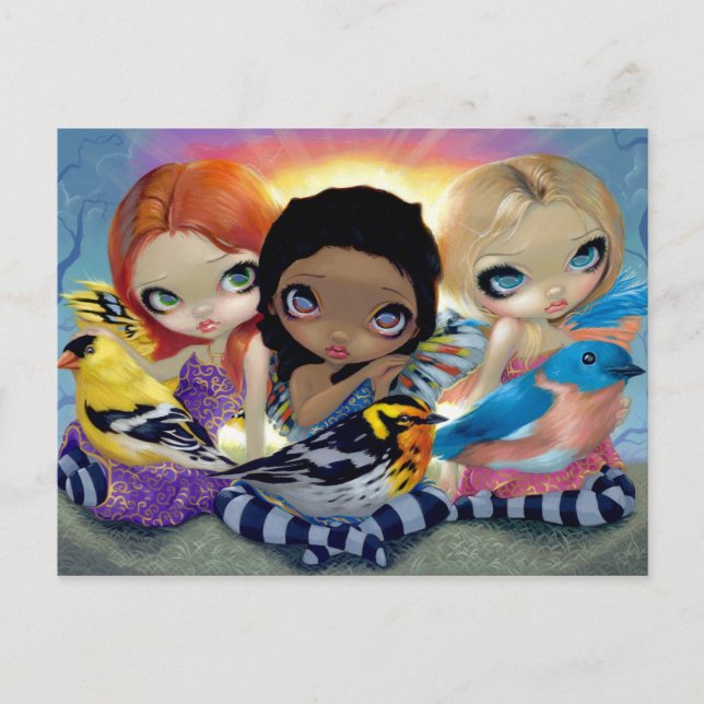 "Three Little Birds" Postcard (Front)