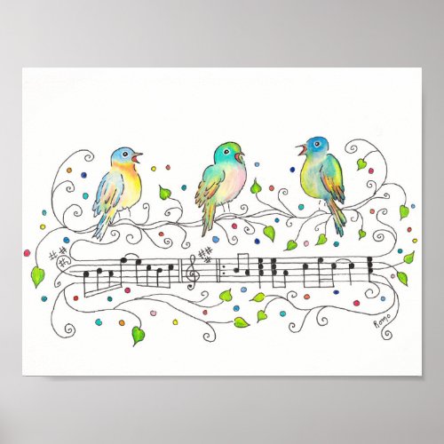 Three Little Birds Poster