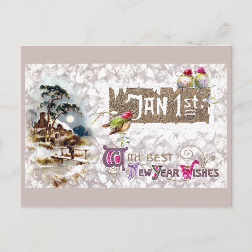 Three Little Birds Tweet the New Year Holiday Postcard