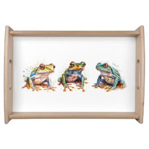 Three Little Frogs Serving Tray
