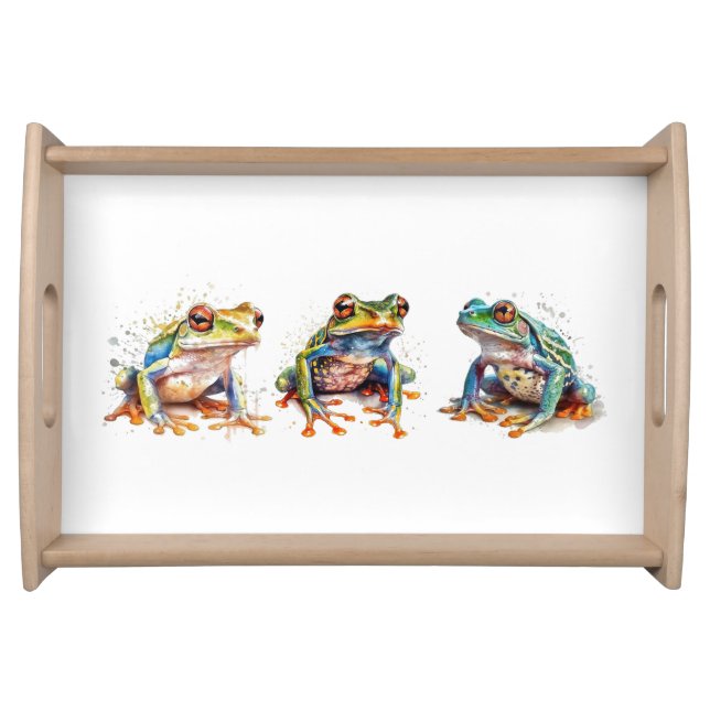 Three Little Frogs Serving Tray (Front)