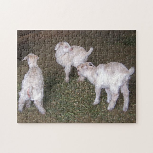 Three Little Goat Kids Jigsaw Puzzle (Horizontal)