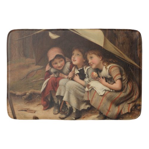 Three Little Kittens by Joseph Clark Bath Mat