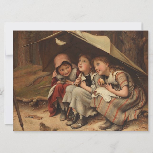 Three Little Kittens (by Joseph Clark) Card (Front)