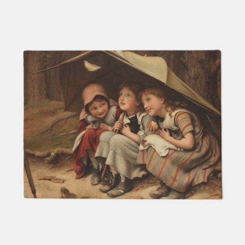 Three Little Kittens by Joseph Clark Doormat