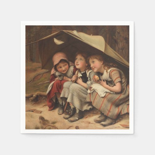 Three Little Kittens by Joseph Clark Napkins