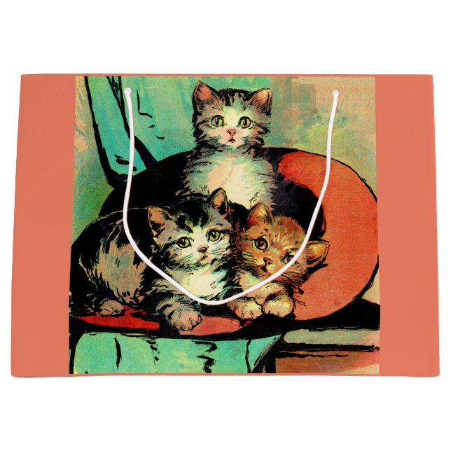 three little kittens large gift bag (Front)