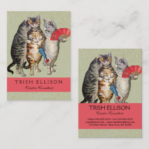 Three Little Kittens Mother Goose Illustration Business Card