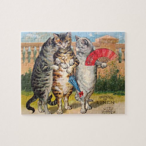 Three Little Kittens Mother Goose Illustration Jigsaw Puzzle