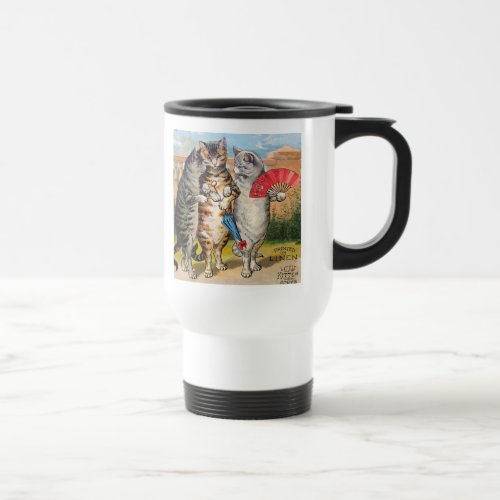 Three Little Kittens Mother Goose Illustration Travel Mug