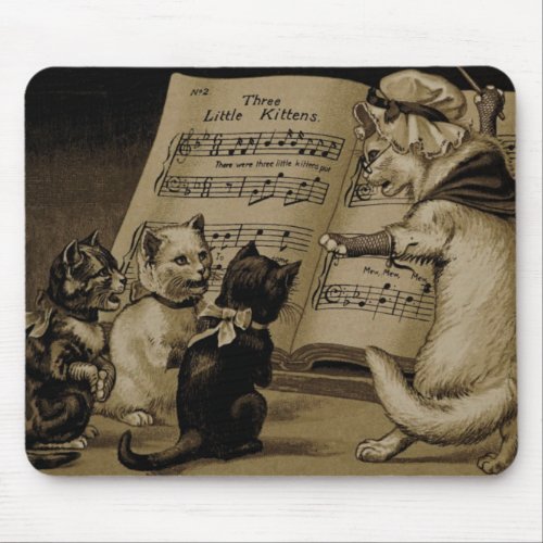 Three Little Kittens Mouse Pad