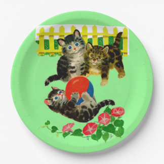 three little kittens paper plates