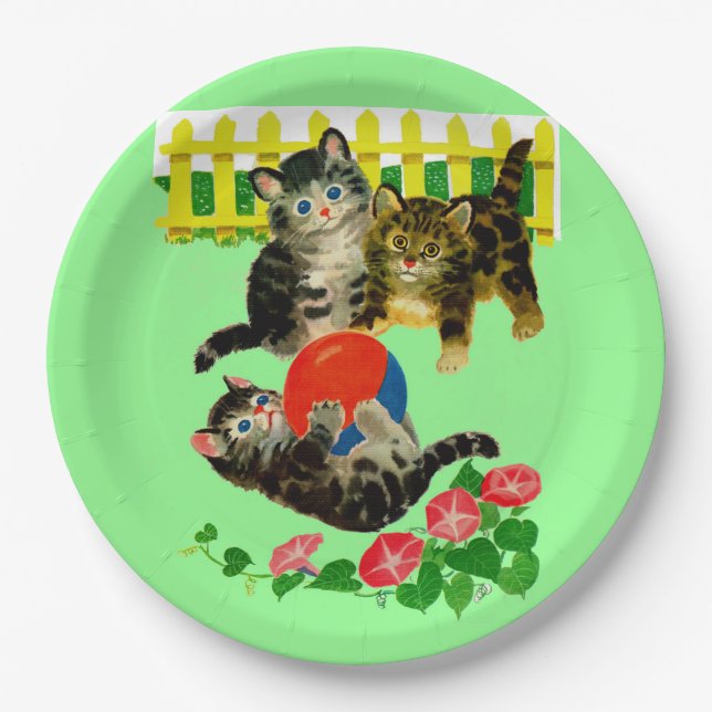 three little kittens paper plates (Front)