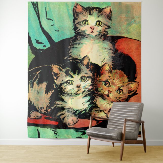 three little kittens tapestry (In Situ)