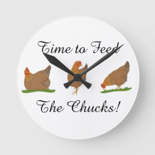 Three Little Ladies Hen Clock