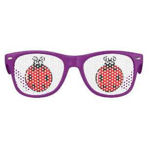 Three Little Ladybugs - Kids Retro Party Shades