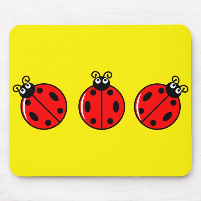 Three Little Ladybugs - Mousepad (Front)