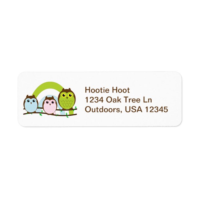 Three Little Owls Label (Front)