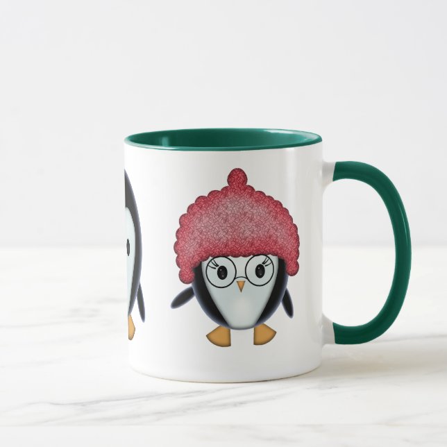Three Little Penguins Holiday Mug (Right)