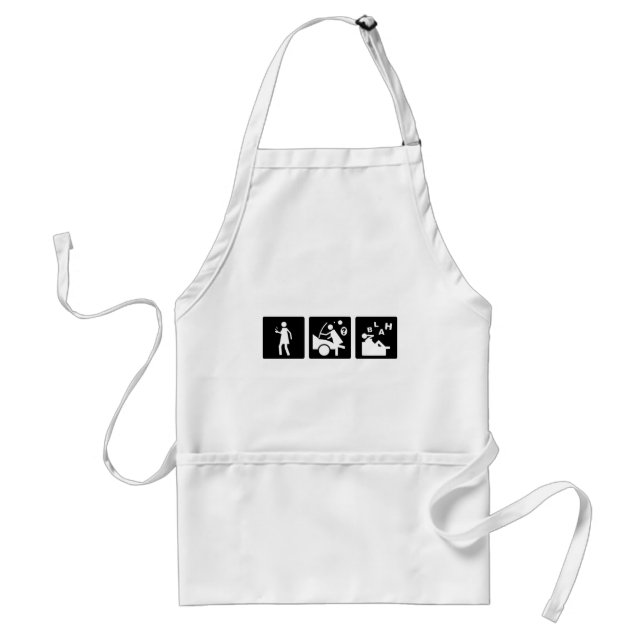 Three Little Pics - Women 7 Adult Apron (Front)