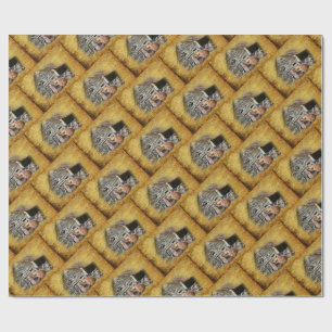 Three Little Pigs At The Rustic Barn Snoozing Wrapping Paper