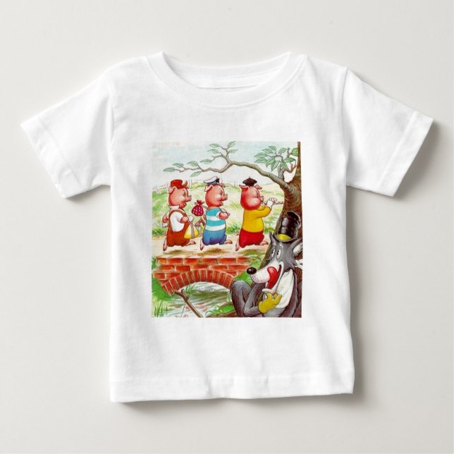 Three Little Pigs Baby T-Shirt (Front)
