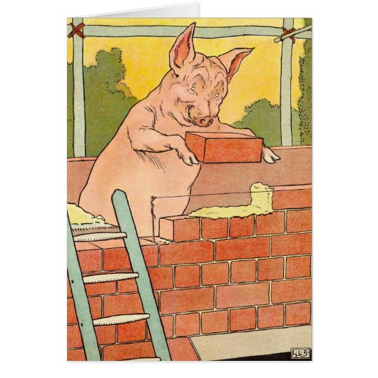 Three Little Pigs: Bricks to Build a House Cards (Front)