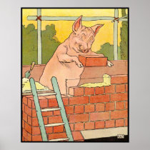 Three Little Pigs: Bricks to Build a House Poster
