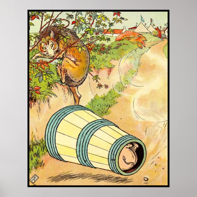 Three Little Pigs: Frightened The Wolf Poster (Front)