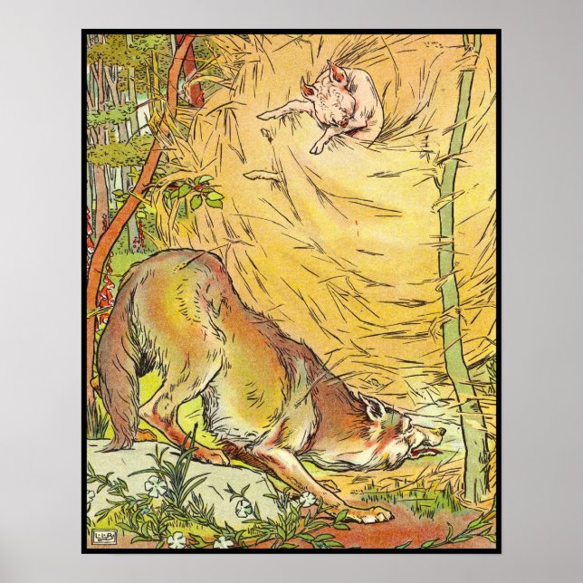 Three Little Pigs: He Blew the House In Poster (Front)