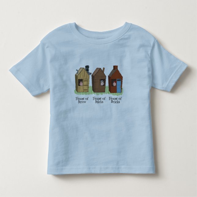 Three Little Pigs Kids' T-Shirt (Front)