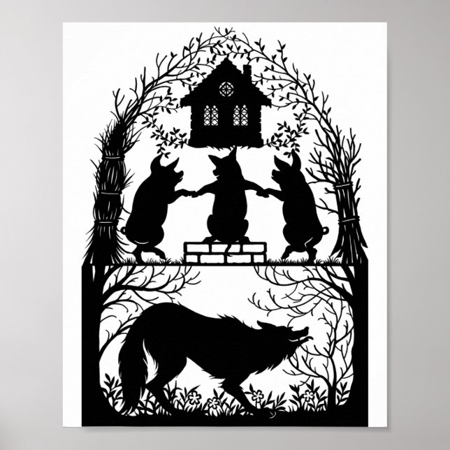 Three Little Pigs Poster (Front)