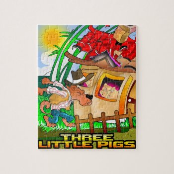 Three Little Pigs Puzzle by Digital_Attic_95 at Zazzle