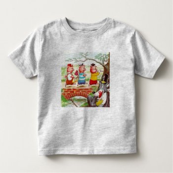 Three Little Pigs Toddler T-shirt by CRDesigns at Zazzle