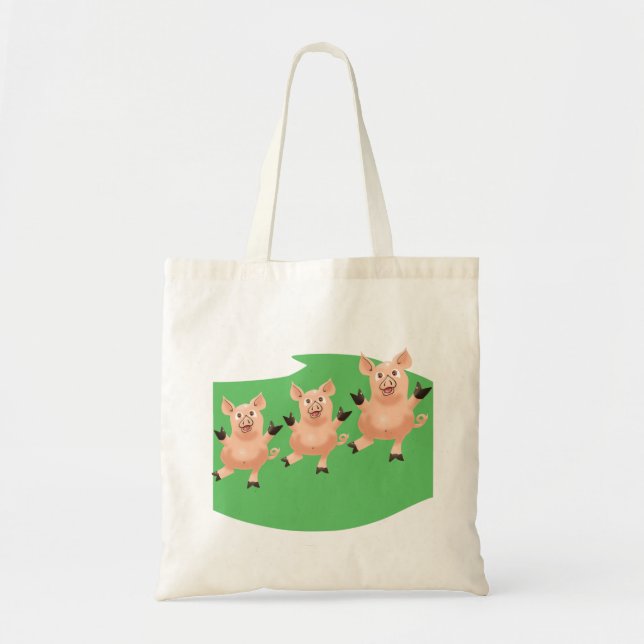 Three Little Pigs Tote Bag (Front)