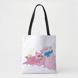 Three Little Pigs Tote Bag