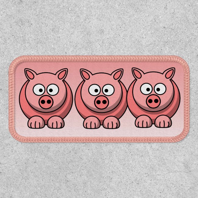 Three Little Pink Pigs Patch